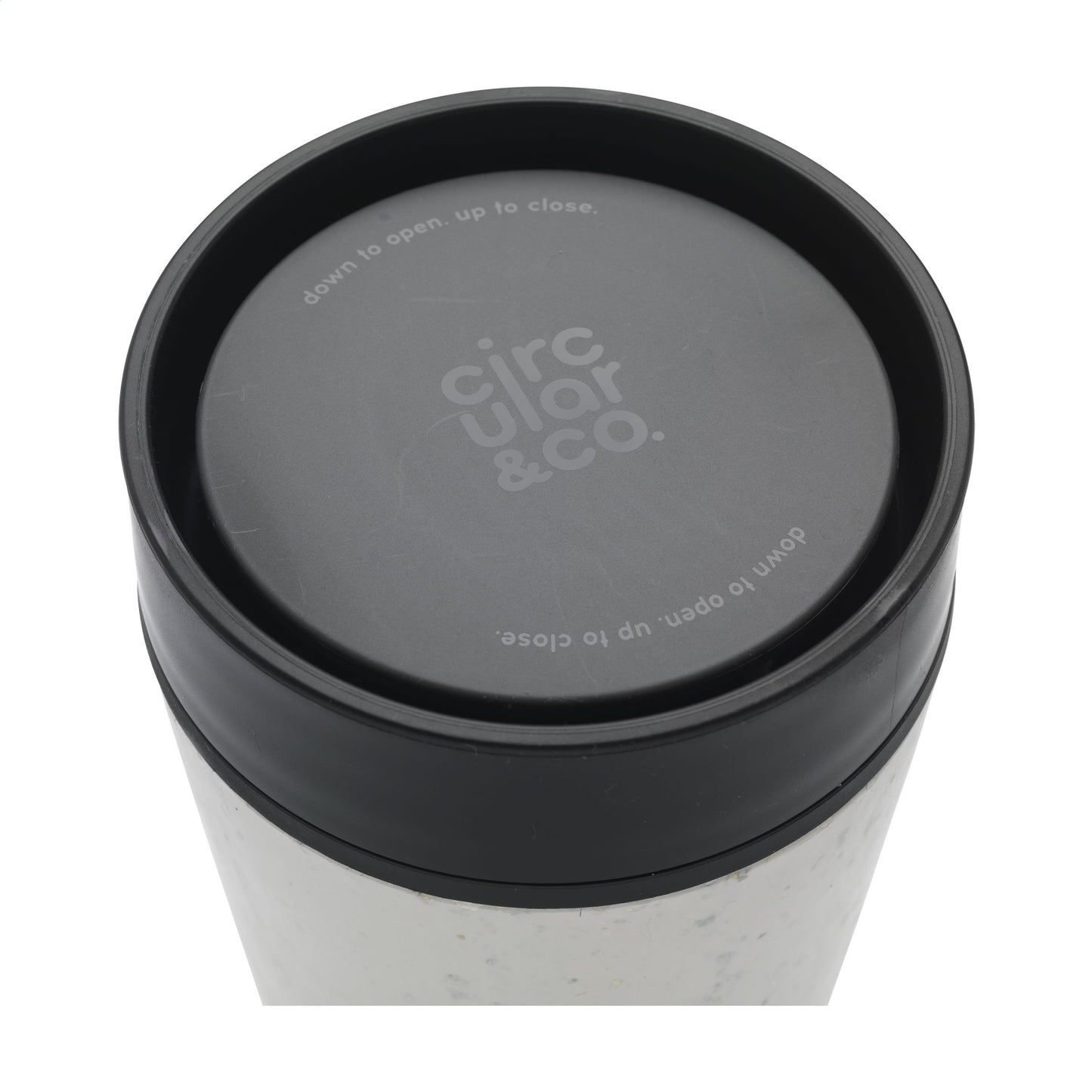 To Go Koffiebeker Circular en Co - creme/zwart
