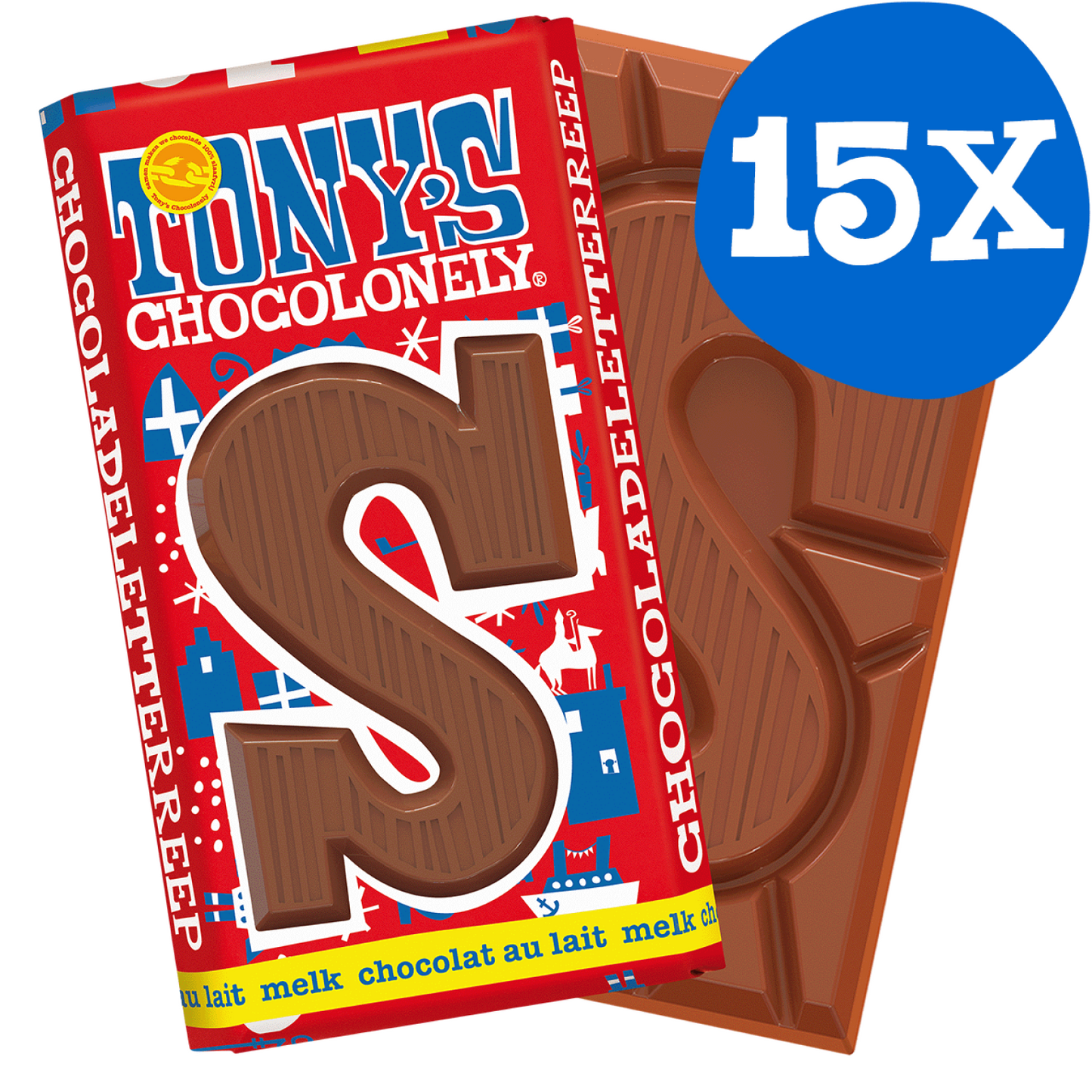 Tony's Sint reep S - verschillende smaken - per 15 stuks