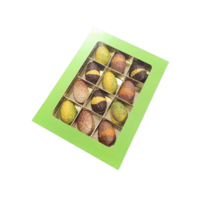 Geschenkdoosje met 12 Praline eitjes