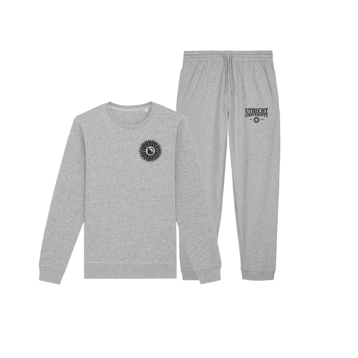 UU comfortset grijs – de  vintage sweater en joggingbroek in één!