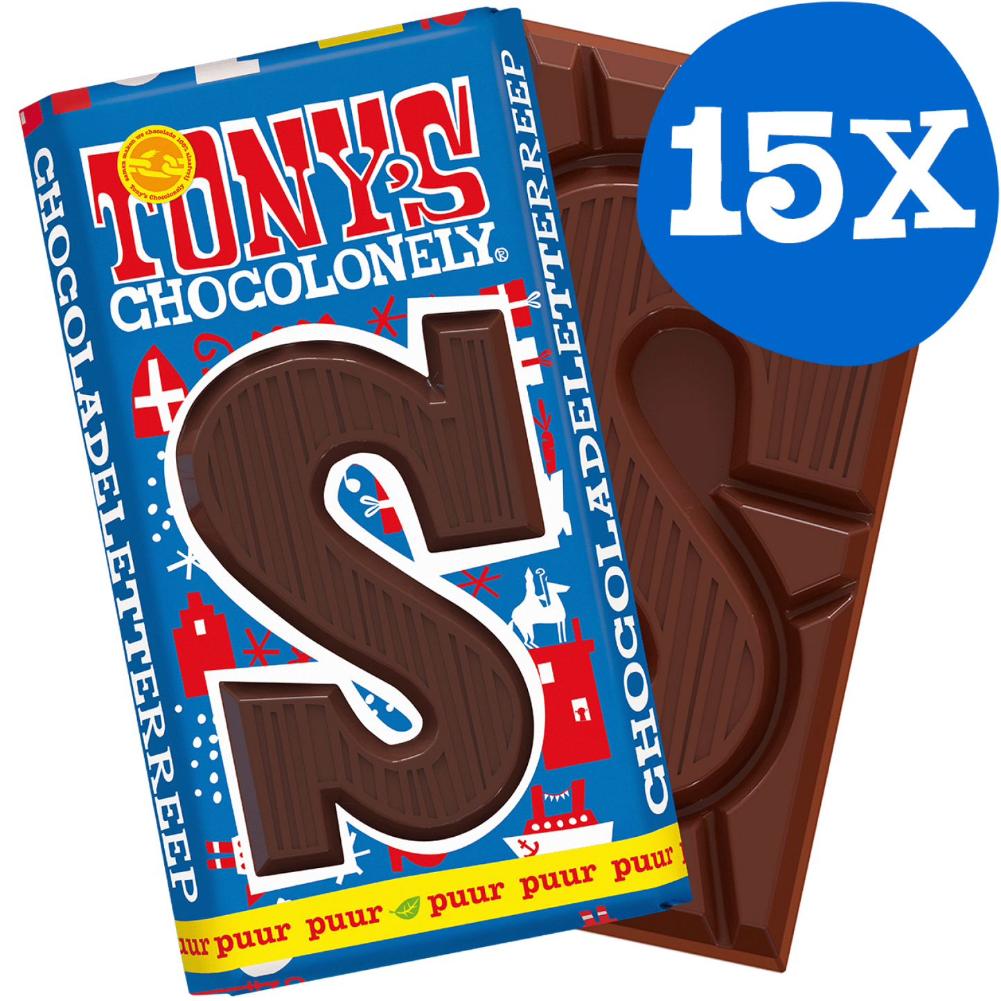 Tony's Sint reep S - verschillende smaken - per 15 stuks