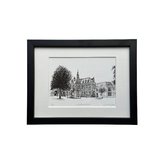 Giclée Academiegebouw