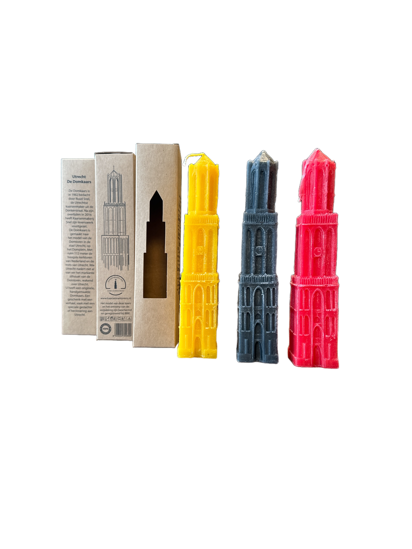 Dom Kaars 22 cm - Geel