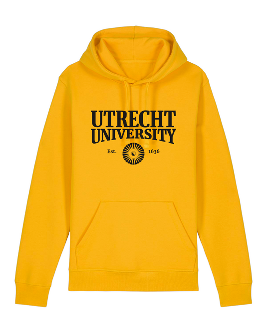 UU Hooded sweater unisex - geel