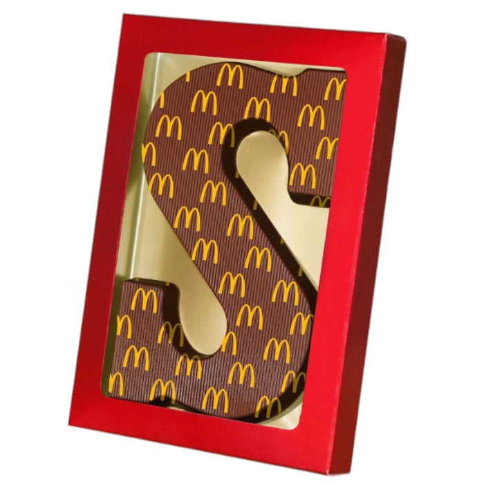 Letter S met eigen bedrukking all-over