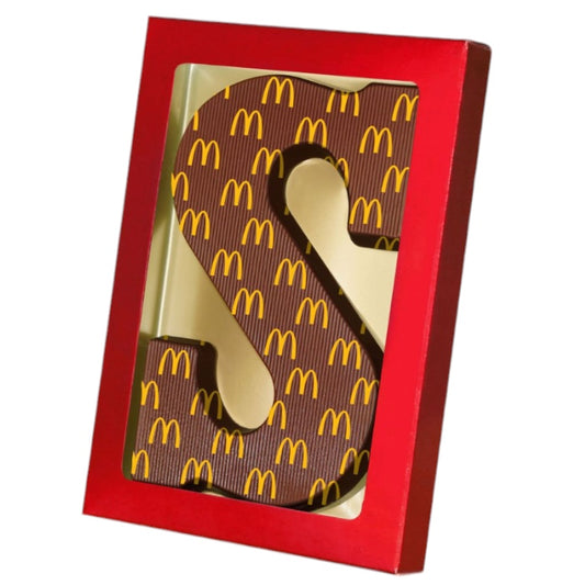 Letter S met eigen bedrukking all-over