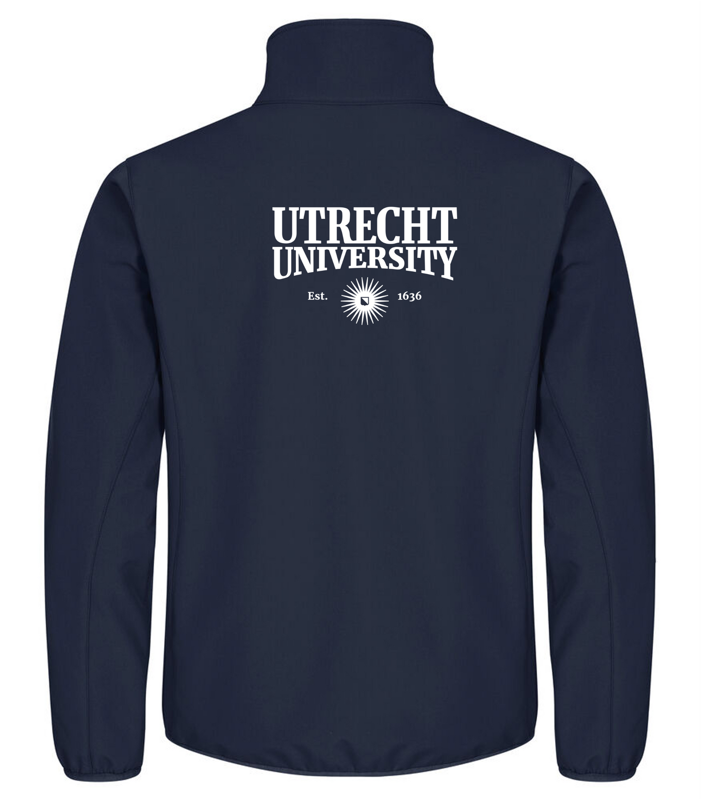 UU Softshell Jacket van gerecycled polyester - donkerblauw