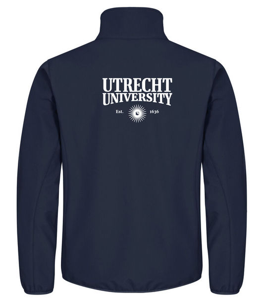 UU Softshell Jacket van gerecycled polyester - donkerblauw