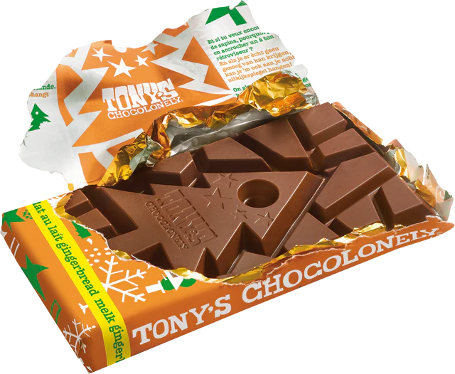 Tony's Kerstreep melk gemberkoekjes