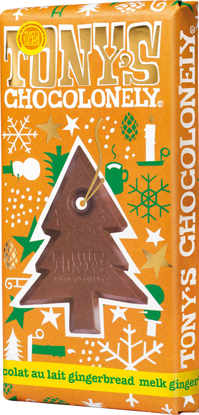 Tony's Kerstreep melk gemberkoekjes