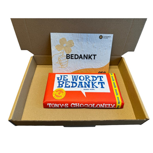 Brievenbuspakket Tony's Chocolonely (180 gram) |Zeg 't met een reep