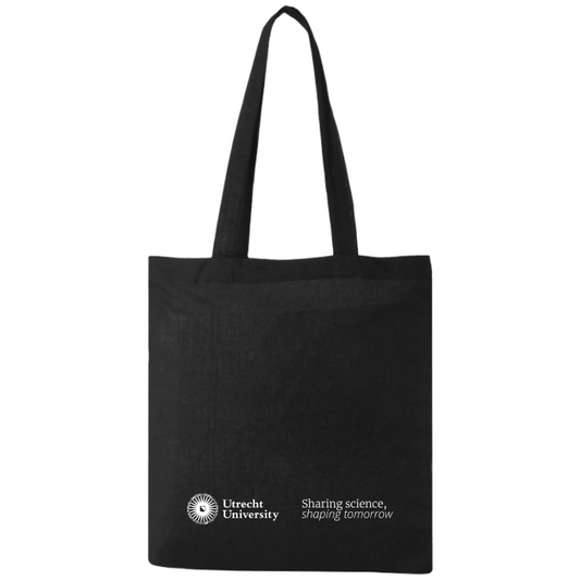UU Katoenen Schoudertas - zwart per stuk