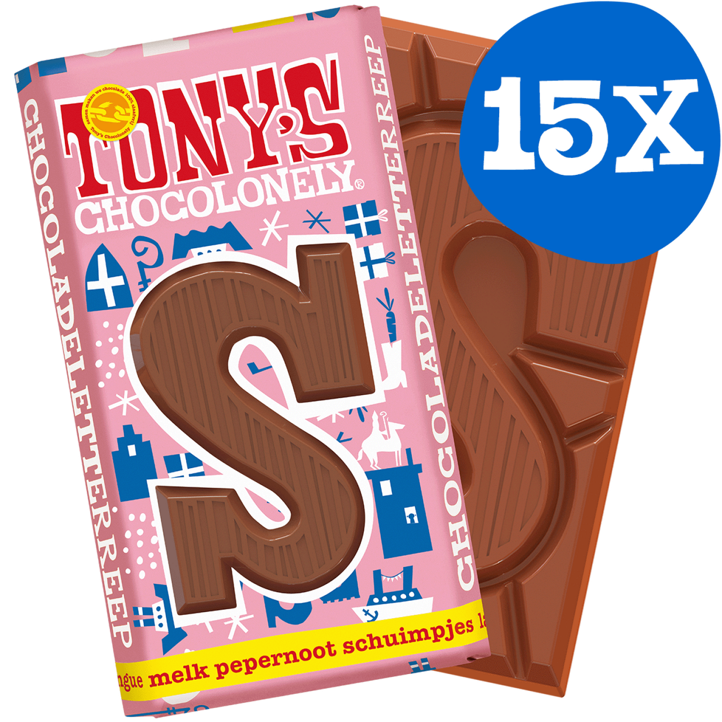 Tony's Sint reep S - verschillende smaken - per 15 stuks