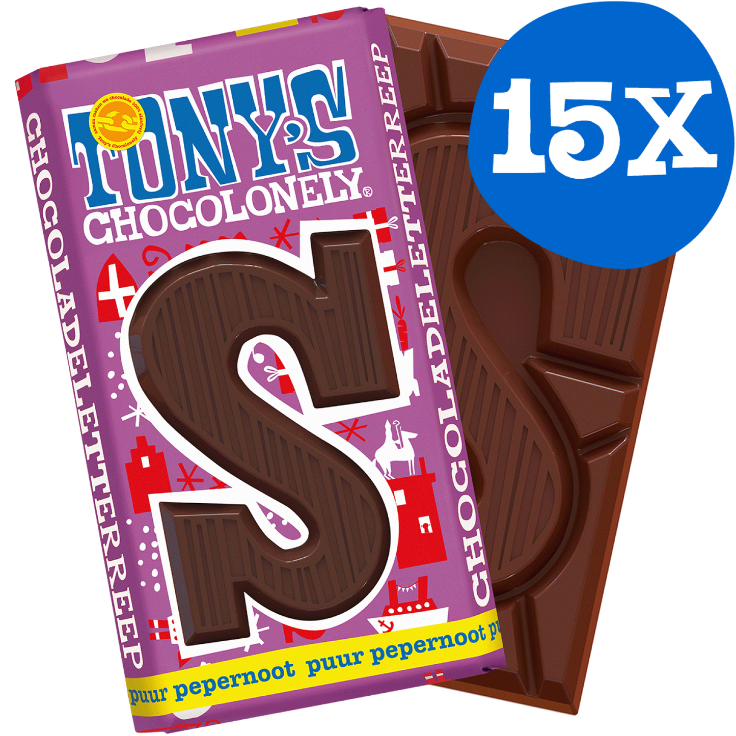 Tony's Sint reep S - verschillende smaken - per 15 stuks