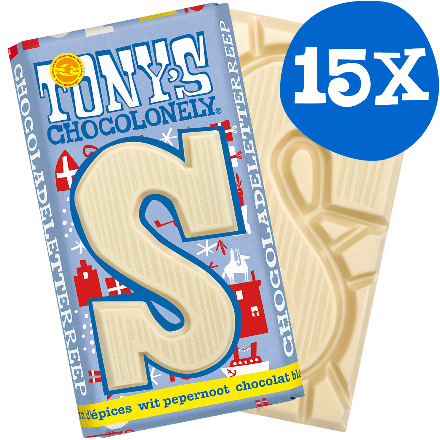 Tony's Sint reep S - verschillende smaken - per 15 stuks