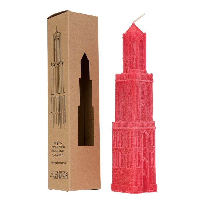 Dom Kaars 22 cm - rood